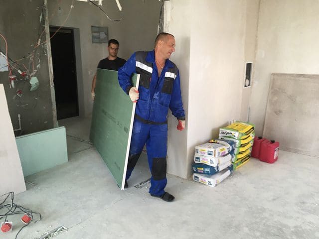 Подьем строительных материалов